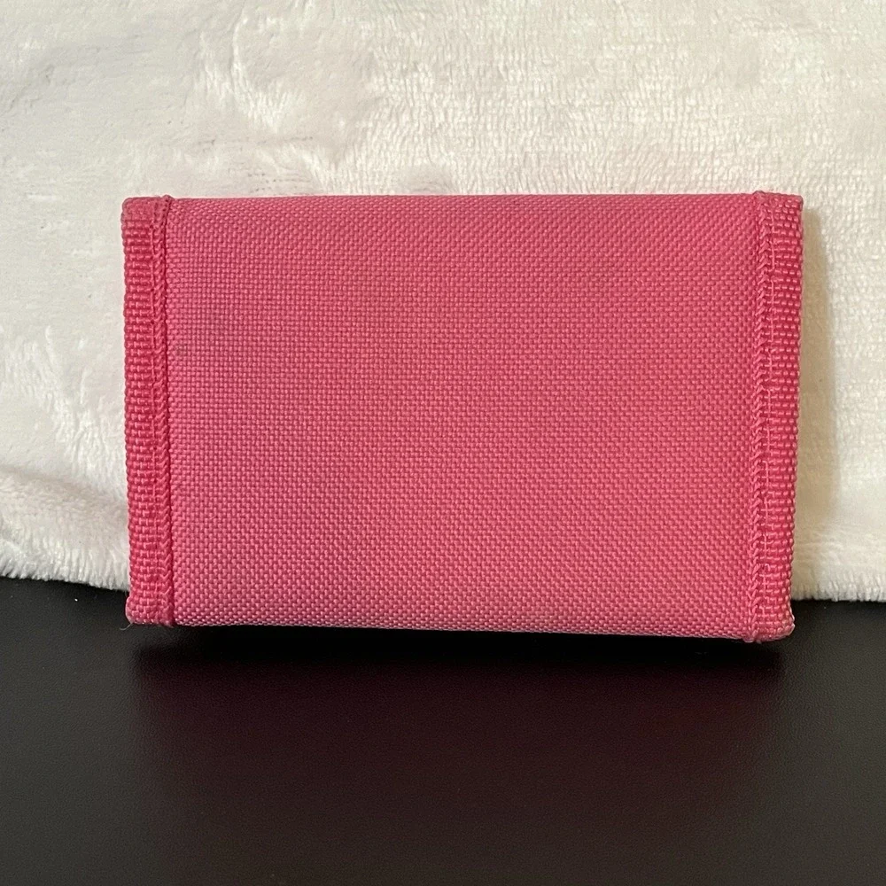 Disney Princess Trifold Wallet Pink Thick Material Zipper Pocket Cinderella